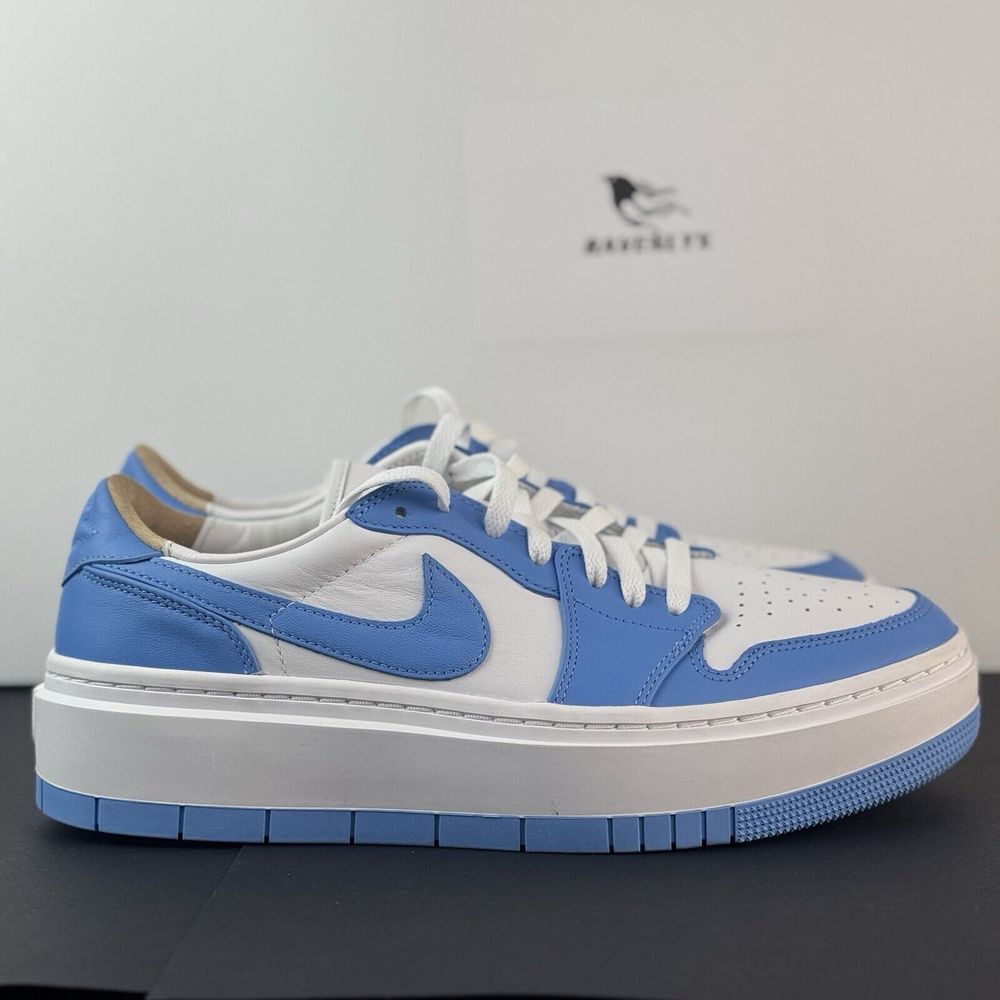 Nike Air Jordan 1 UNC Low Elevate University Blue 12 WMNS‎ / 10.5 MEN DQ3698-141 - Picture 3 of 15
